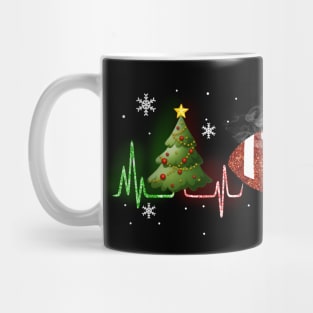 american football heart Mug